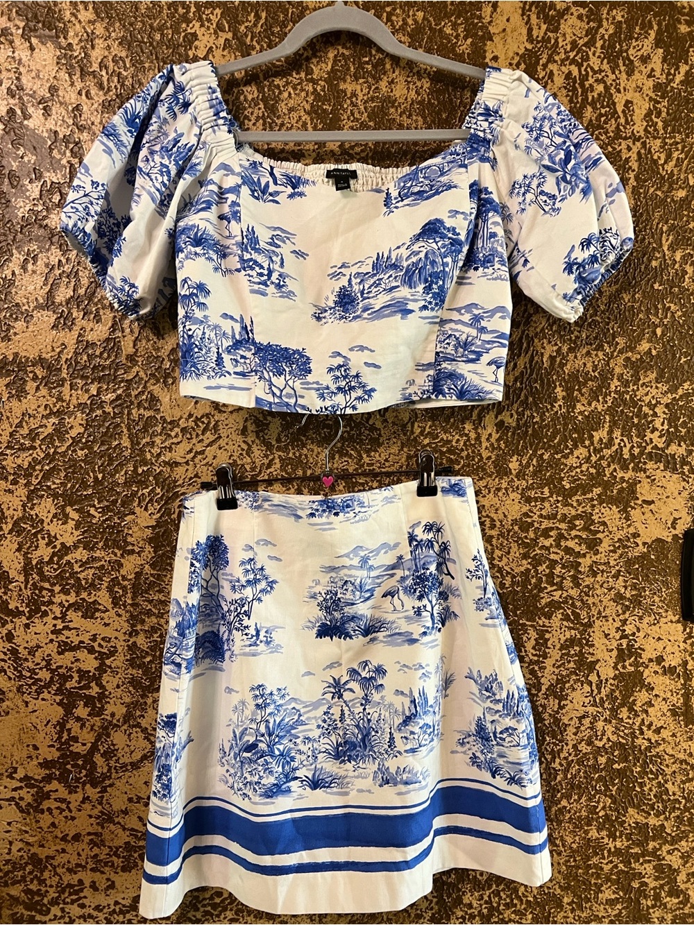 Ann Taylor linen skirt set
